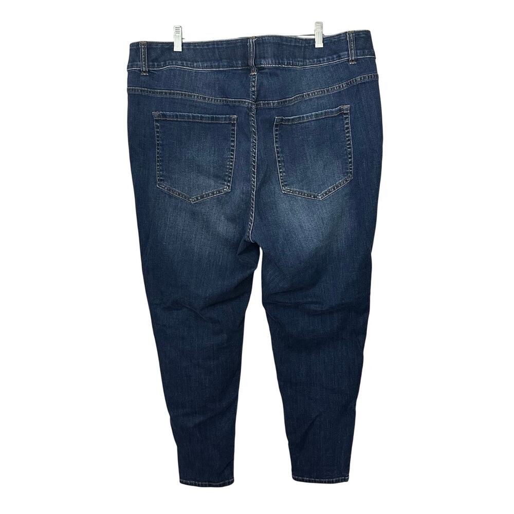 Venezia‎ Jeans Skinny Womens 26 Elastic Comfort Waist Cotton Blend Stretch Dark - Picture 3 of 7